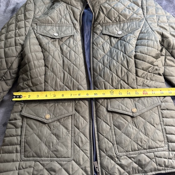 Tommy Hilfiger Jacket Adult M Green Quilted Outdoors Modern Windbreaker Womens - Picture 8 of 13